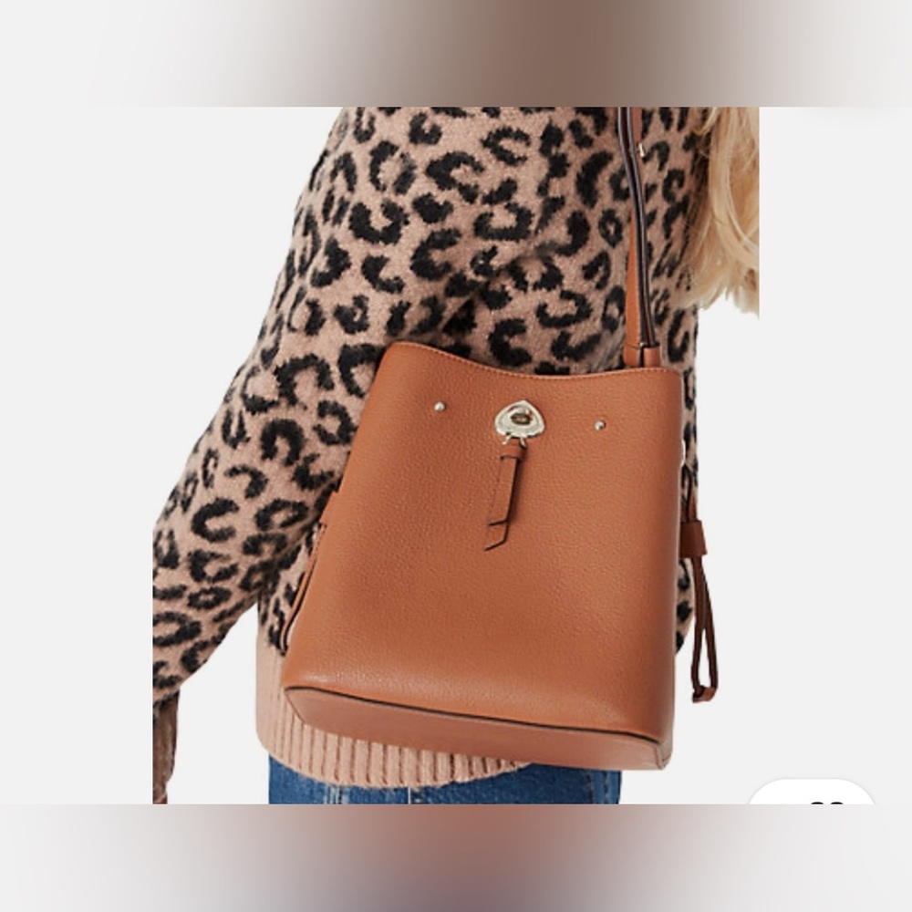 Kate Spade Marti Bucket Bag – Brown Pebbled Leather